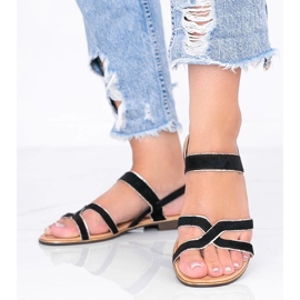 Sandales femme Rosina noires 1