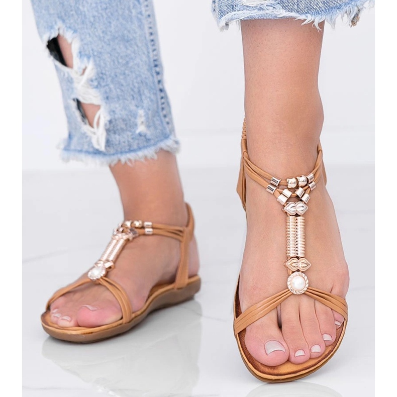 Sandales femme Liva marron brun 1