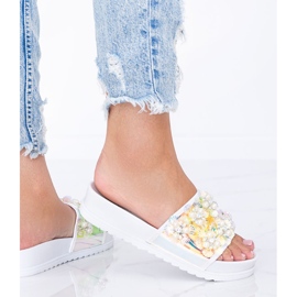 Chaussons Roma blancs holographiques blanche 1