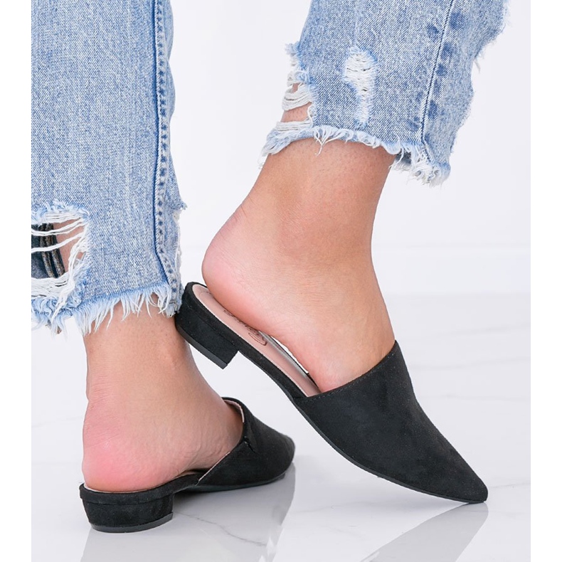 Sandales noires à talons de Santiago le noir 1