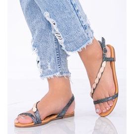 Sandales holographiques femme Black Moon le noir 1 Sandales holographiques femme Black Moon le noir 1