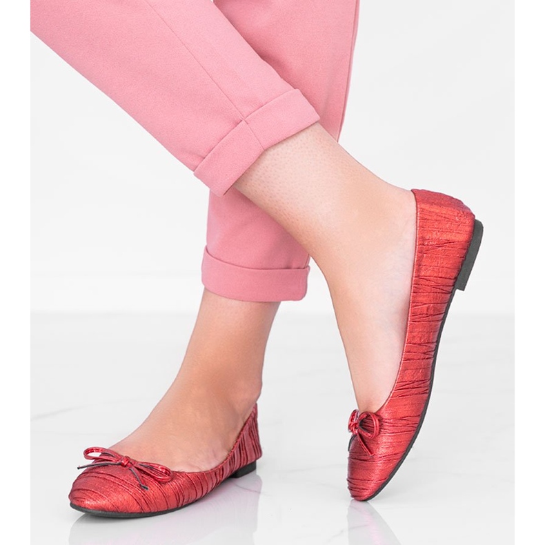 Ballerines femme Ayris rouge brillant 1