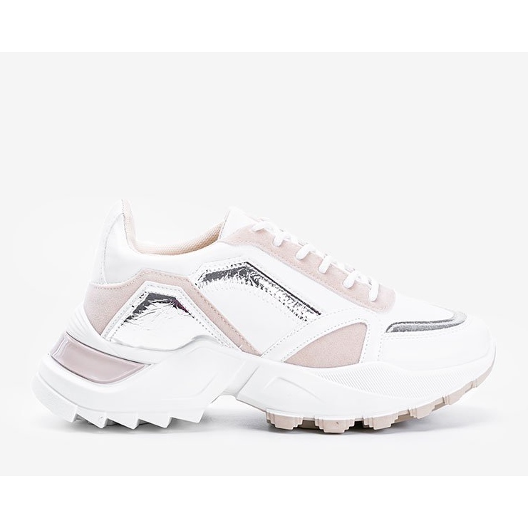 Baskets Gordani beiges avec empiècements métalliques 1 Baskets Gordani beiges avec empiècements métalliques 1