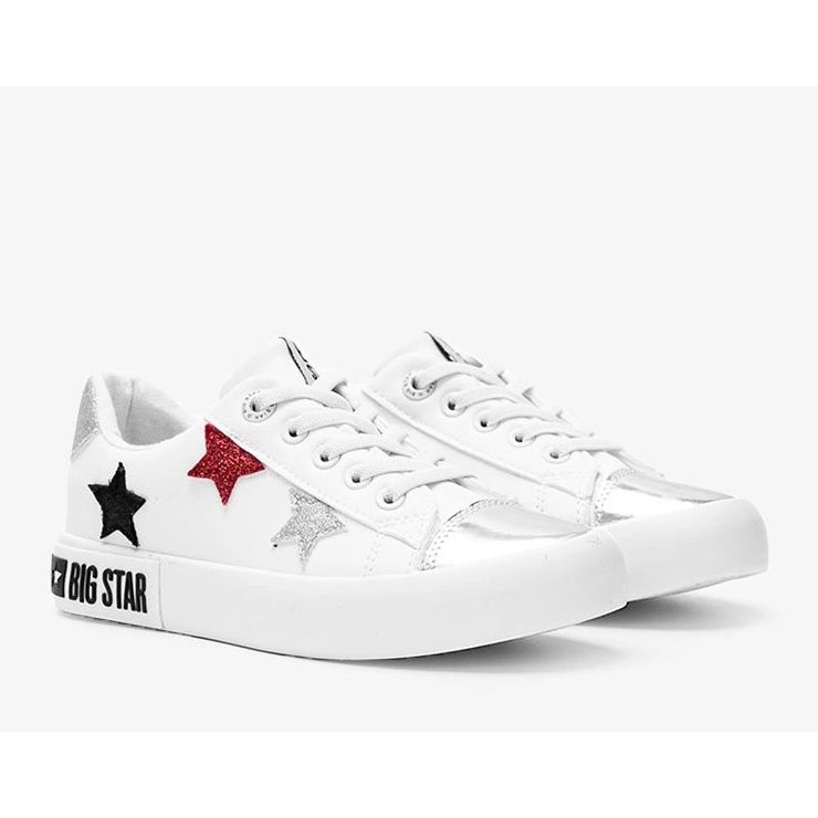 Baskets basses pour enfants Big Star Light blanche 1