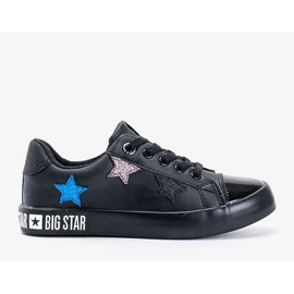 Baskets basses pour enfants Big Star Light le noir 1
