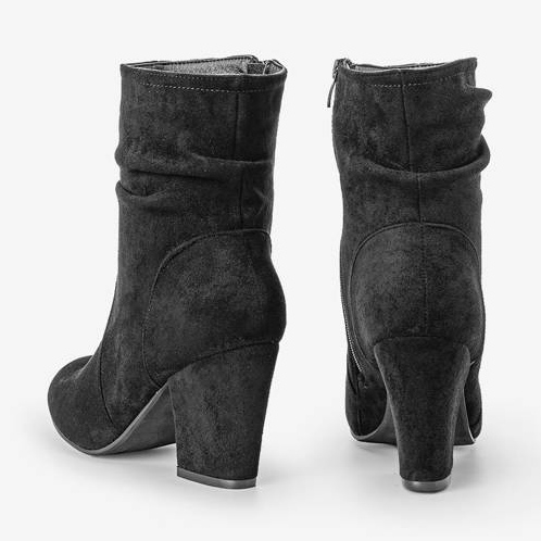 Bottines noires sur le poste Lines le noir 1