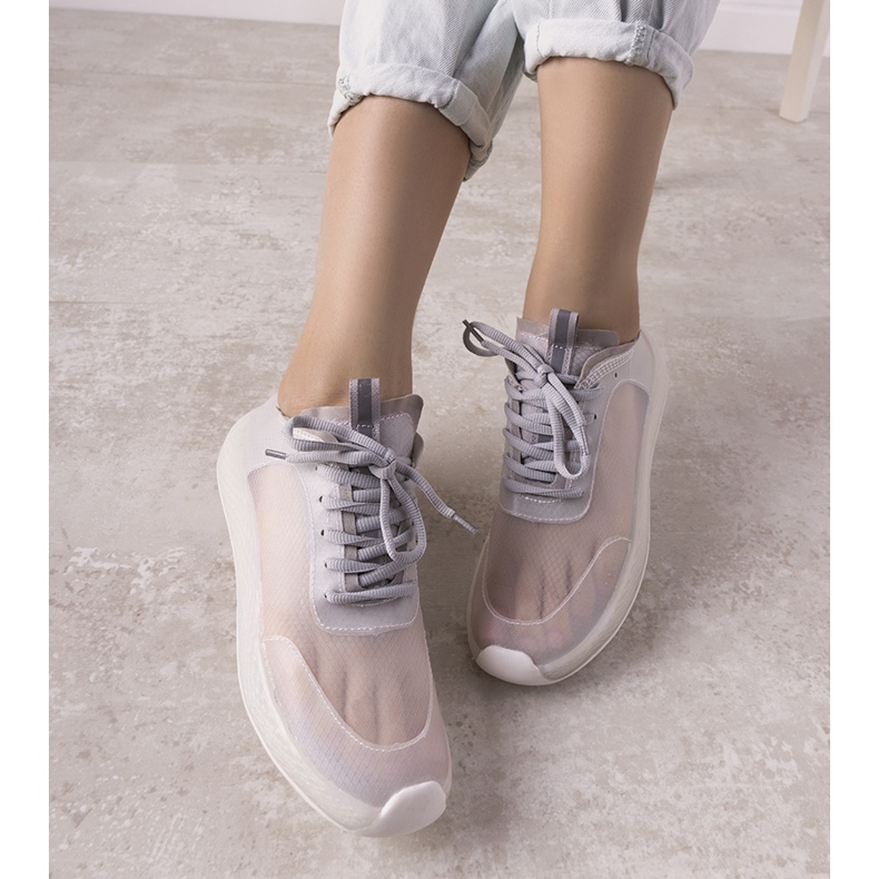 Baskets de sport transparentes grises Alicante 1