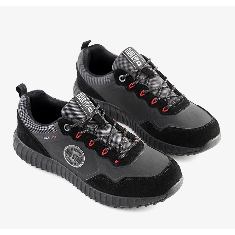 Chaussures de sport homme Big Star Black Florus noir 1