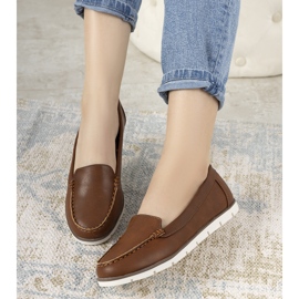 Mocassins femme marron de Montez brun 1