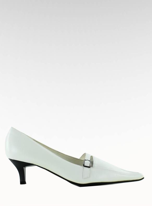 Chaussures classiques H120-6 Blanc brun 1