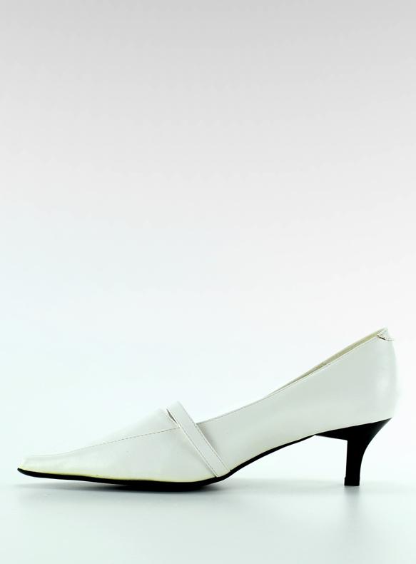 Chaussures classiques H120-6 Blanc brun 2