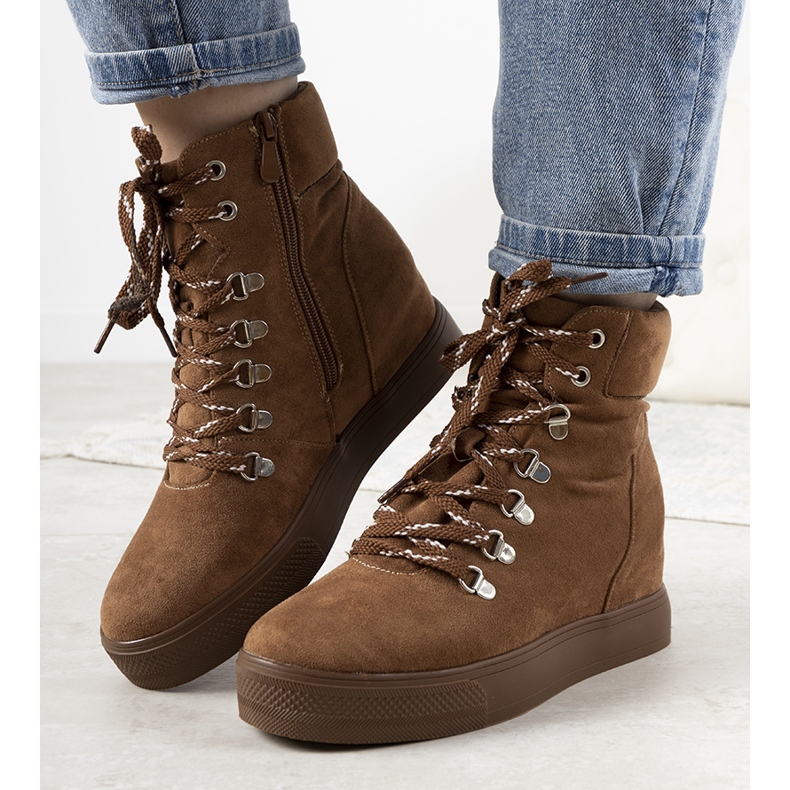 Baskets d'hiver Carmona camel brun 1