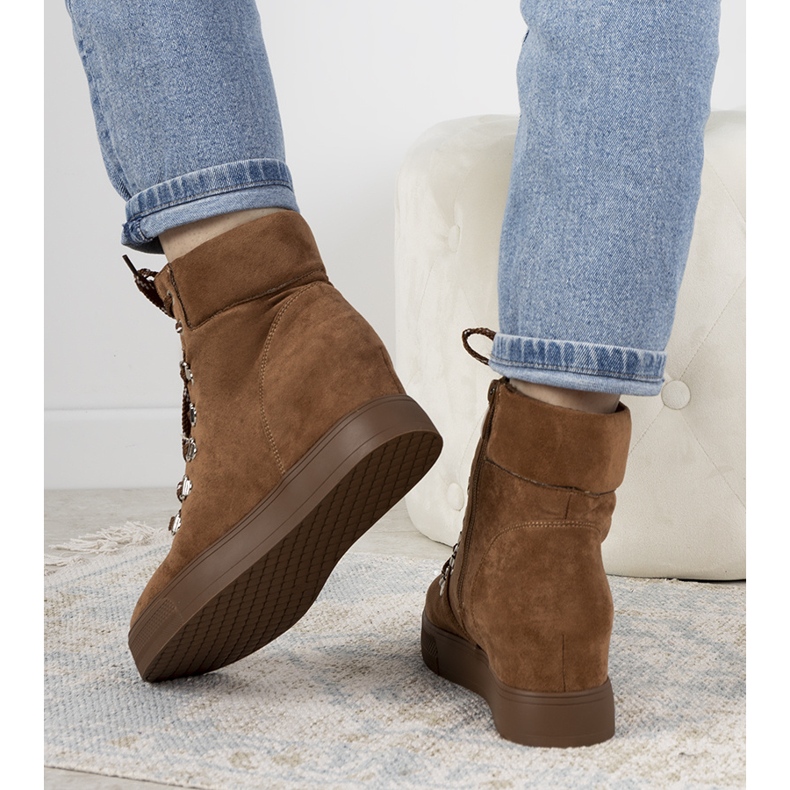 Baskets d'hiver Carmona camel brun 2