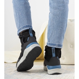 Bottes de neige noires et élégantes de Big Star pour femmes de Cotto le noir 1