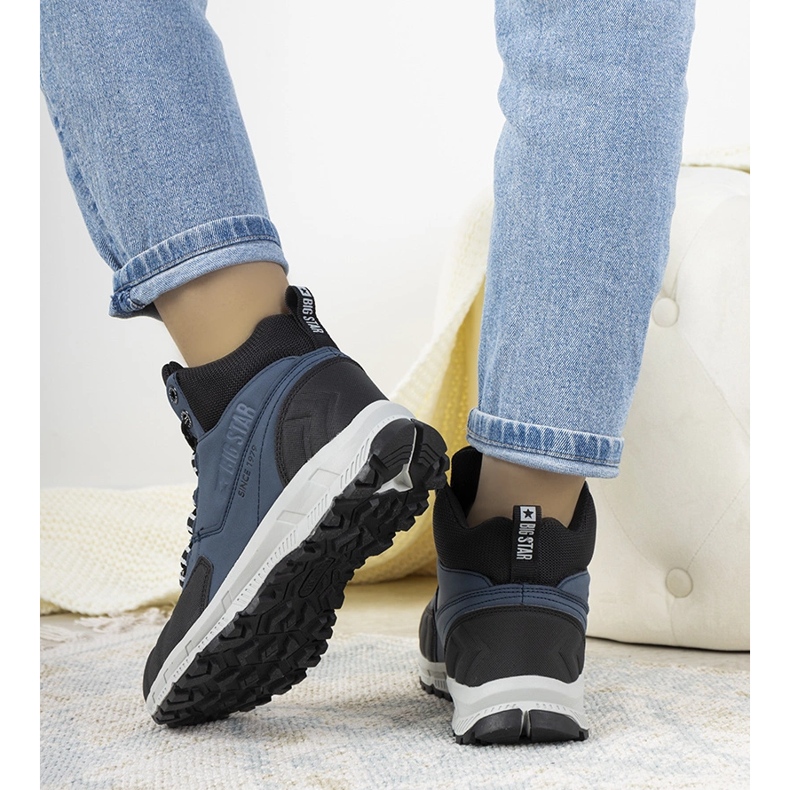 Chaussures de trekking Big Star Ivanna bleu marine le noir 1
