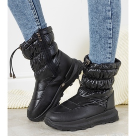 Bottes de neige noires avec poignets Houle 1