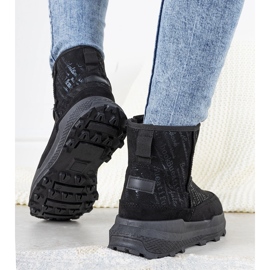 Bottes de neige Crescent noires pour femmes 1