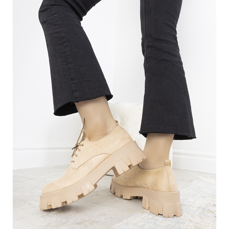 Chaussures beiges à semelle épaisse Melisande 1 Chaussures beiges à semelle épaisse Melisande 1