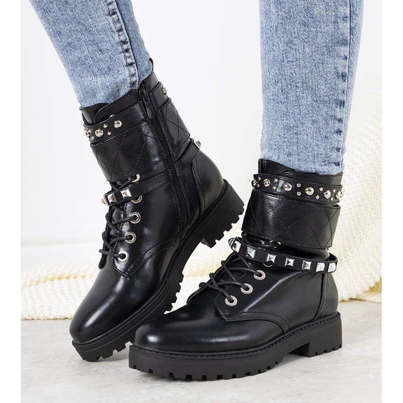 Bottines plates Lapierre noires le noir 1