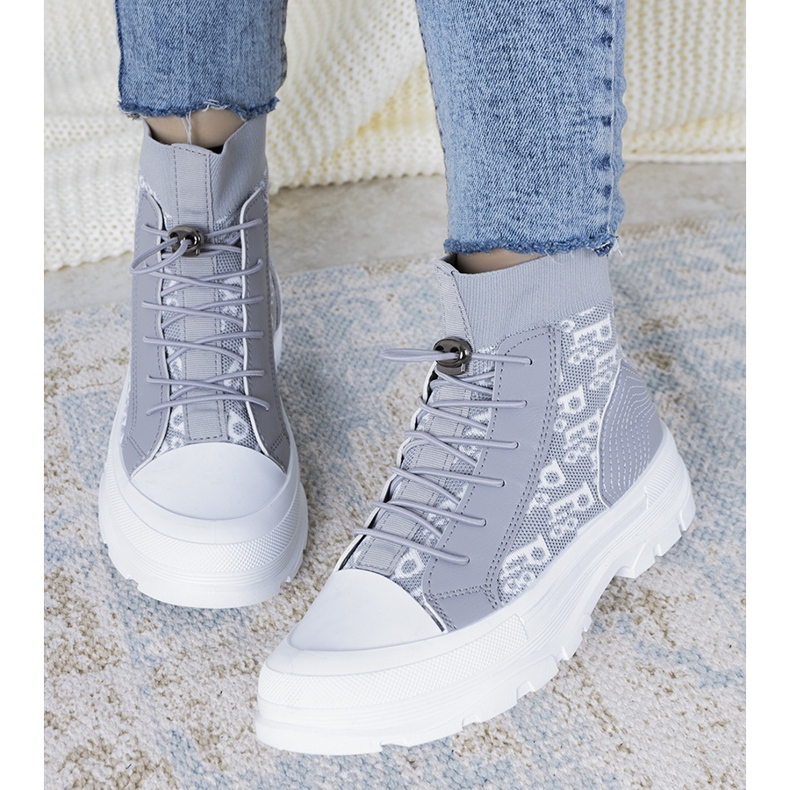 Baskets femme Marois grises 1