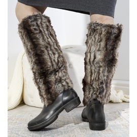 Bottes de pluie grises avec fourrure Melgar 1