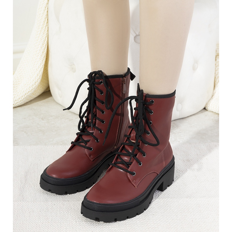 Boots isolées sur semelle épaisse Dena brun 1