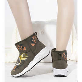 Bottes de neige vertes brodées Jamil 2