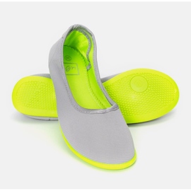 Ballerines enfant Geneseo grises et vertes 1