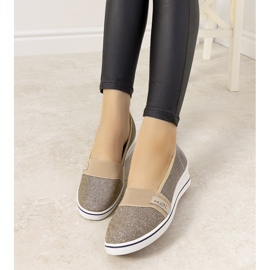 Baskets compensées dorées Burris 2