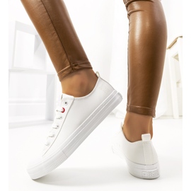 Baskets femme Big Star blanches JJ274007 1