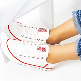 Baskets femme Big Star blanches JJ274130 1