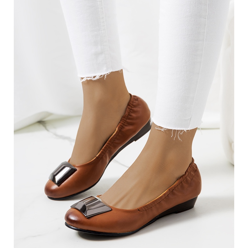 Ballerines brunes Sofia 1