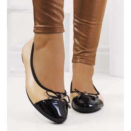 Ballerines Prieto beiges pour femme noir 1