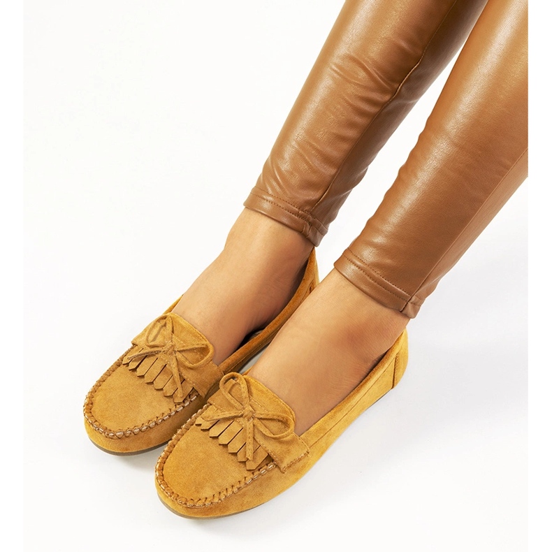Mocassins marron de Medrano jaune 1