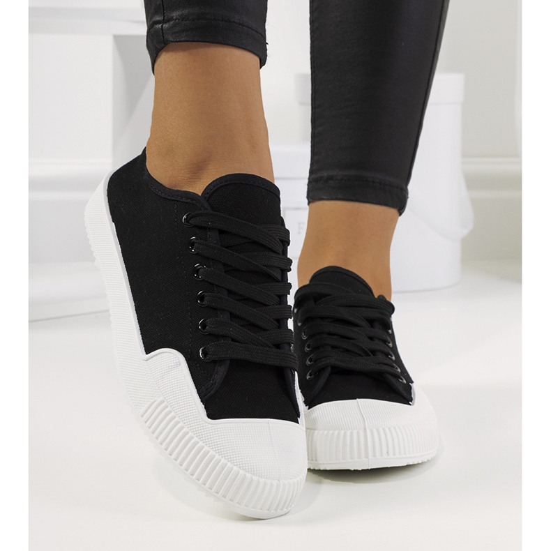 Baskets femme Rivas noires le noir 1