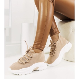 Baskets femme Barraza beiges 1