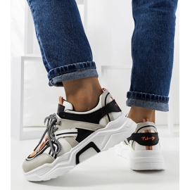 Baskets femme Delois grises noir 1