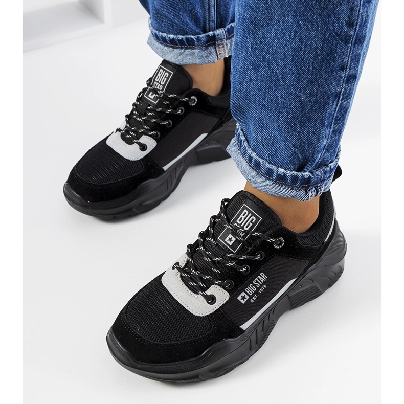 Baskets Big Star JJ274289 noires le noir 1