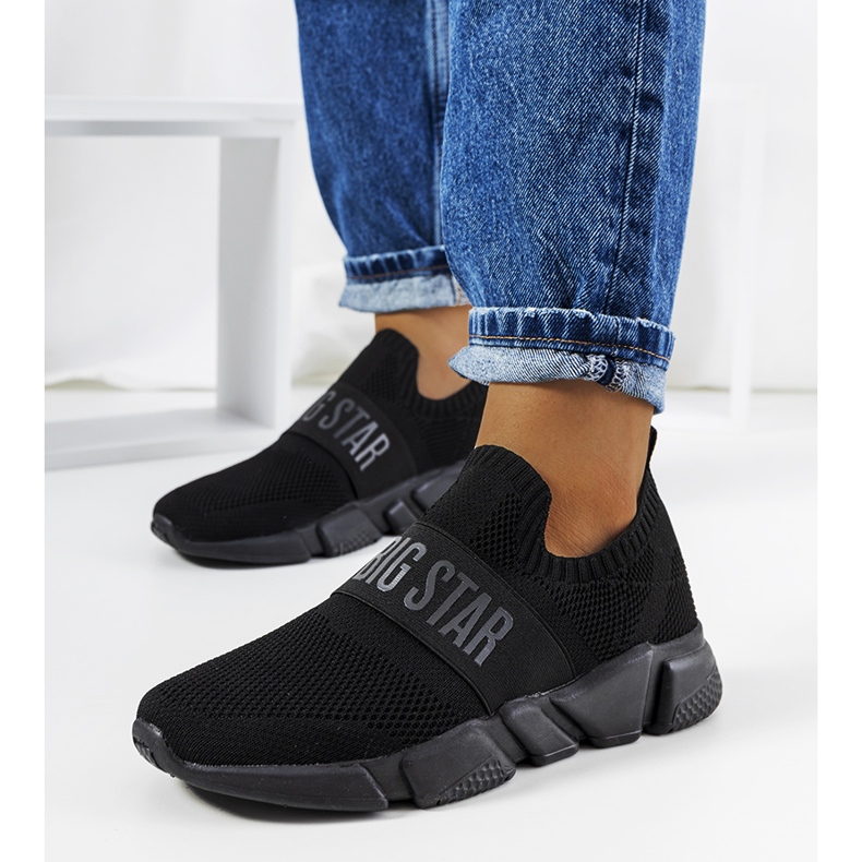 Chaussures de sport Big Star noires JJ274296 le noir 1