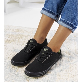 Baskets noires pour femmes Big Star JJ274261 le noir 1