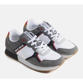 Baskets Big Star homme blanches et grises JJ174147 1