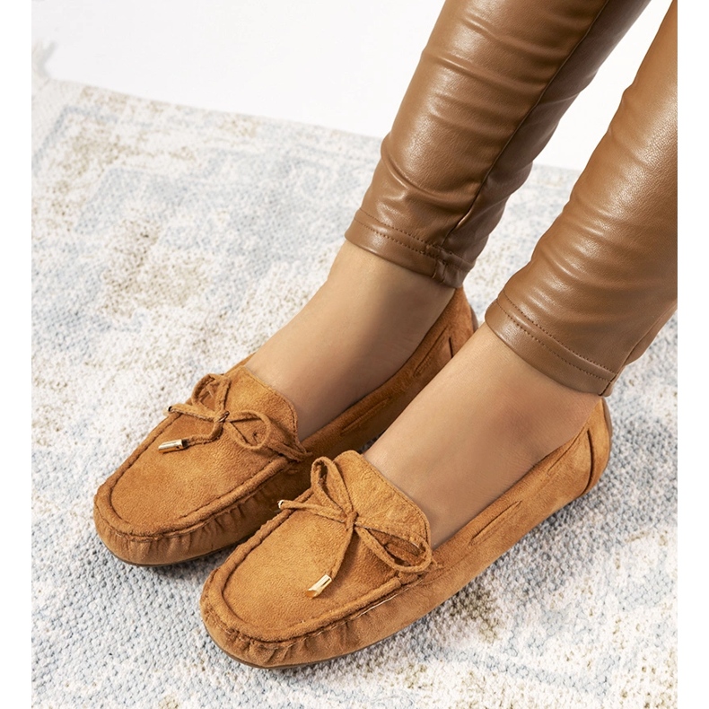 Mocassins camel Wilma brun 2