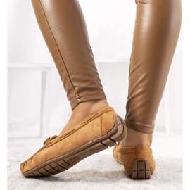 Mocassins camel Wilma brun 3
