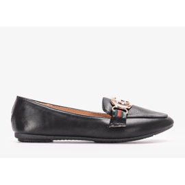 Mocassins noirs à boucle dorée Dreyer le noir 1