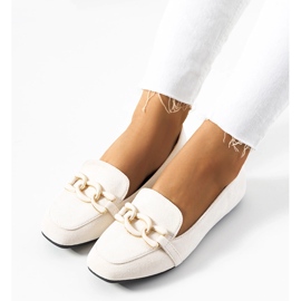 Mocassins beiges à bout carré de Hattie 1