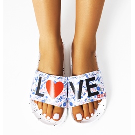 Chaussons blancs Love Big Star DD274A256 blanche multicolore 1 Chaussons blancs Love Big Star DD274A256 blanche multicolore 1