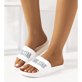 Chaussons femme blancs Big Star FF274A199 101 1