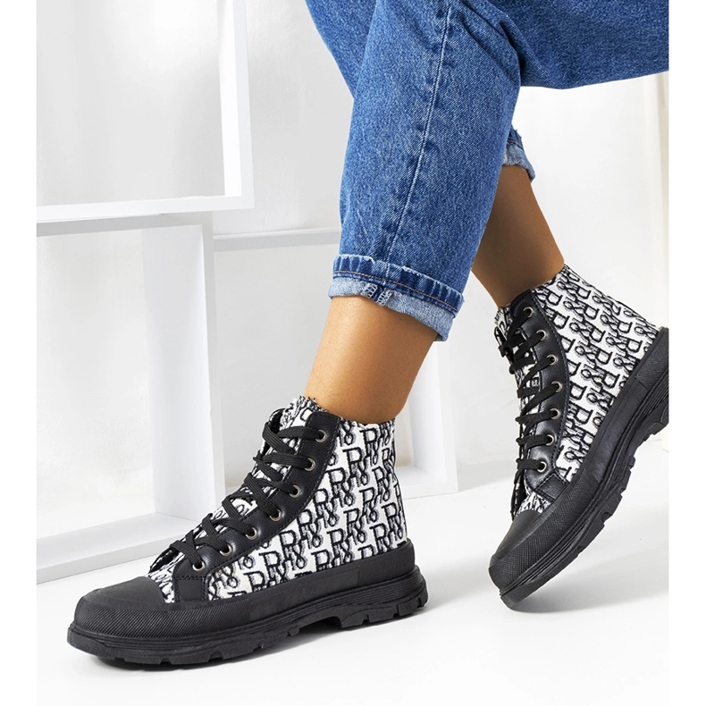 Baskets femme Chester noires 1