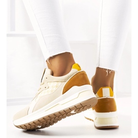 Baskets femme Eryn beiges 1