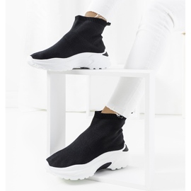 Baskets montantes noires 1